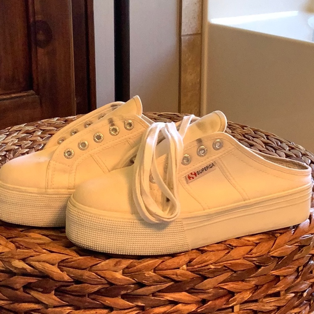 Superga platform slip on sneakers